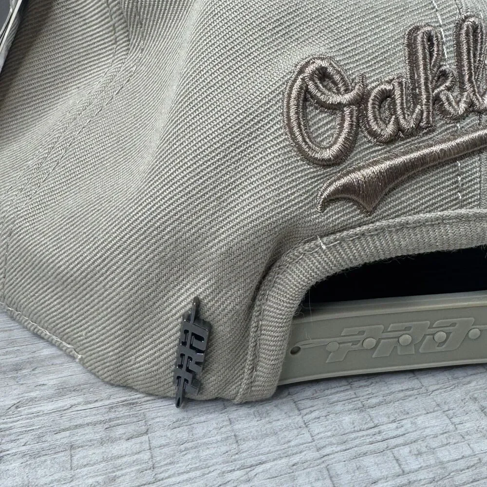 Pro Standard Oakland Athletics Baseball Cap Mens One Size Taupe Snapback Hat